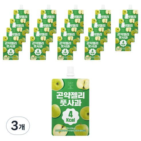 참앤들황토농원 데이앤 풋사과 곤약젤리 20개입, 3개