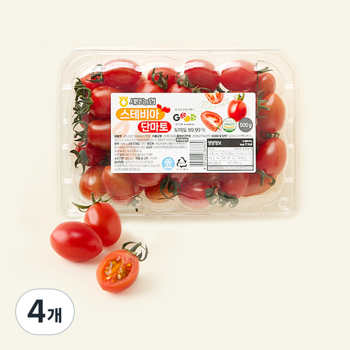 [로켓프레시] 세도농협 스테비아 단마토, 4개, 500g