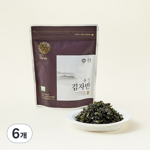 자연나라 유기 김자반, 40g, 6개