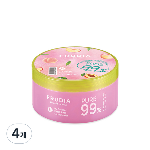 후르디아 마이 오차드 복숭아 리얼 수딩젤, 300ml, 4개