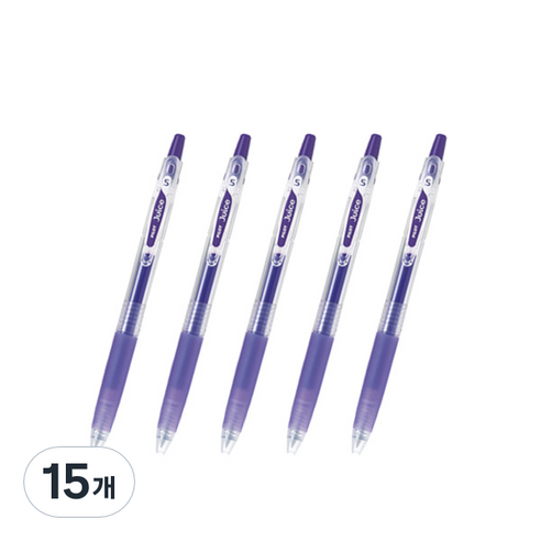 파이롯트 주스 젤잉크펜 0.38mm LJU-10UF, 바이올렛, 15개
