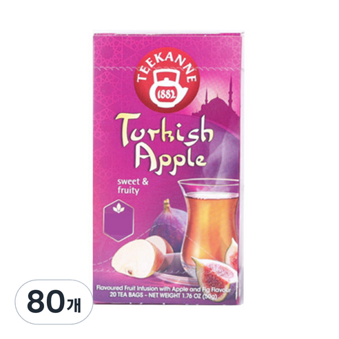 티칸네 터키쉬 애플 차, 2.5g, 80개