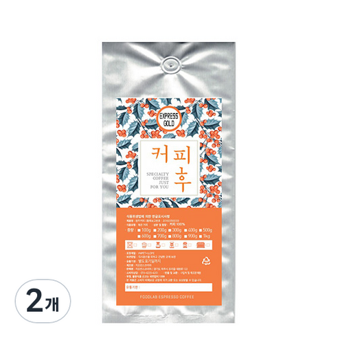 커피후 EXPRESS GOLD 분쇄 커피, 핸드드립, 1kg, 2개