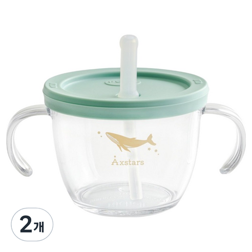 릿첼 아스타 첫걸음 빨대컵 150ml, 민트, 2개