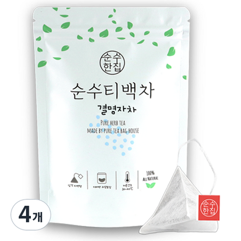 순수한집 결명자차 티백, 1g, 10개입, 4개