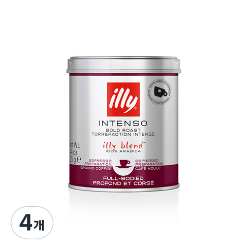 일리 다크 분쇄 커피, 핸드드립, 125g, 4개