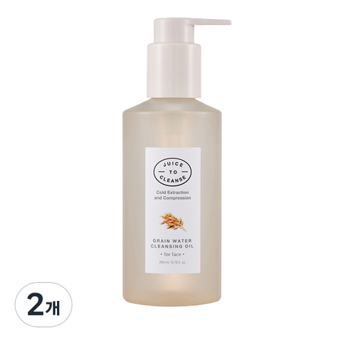 쥬스투클렌즈 그레인 수 클렌징 오일 JCCL004, 200ml, 2개