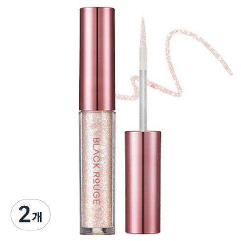 블랙루즈 펄블리 아이 섀도 글리터 2g, G02 달달한별사탕, 2개