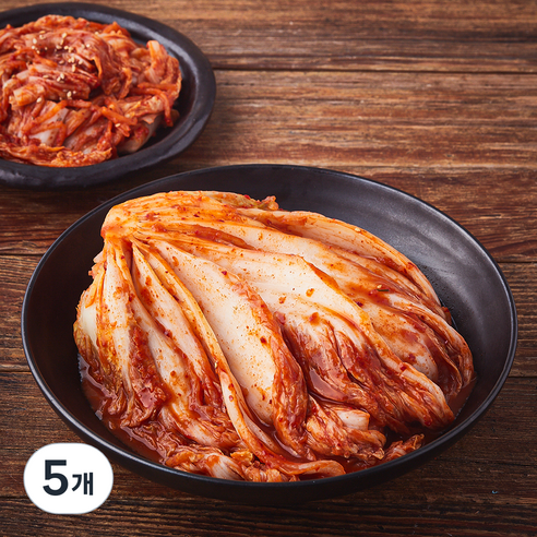 [로켓프레시] 모산김치 갓담근 배추포기김치, 1kg, 5개