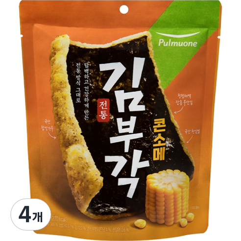 풀무원 전통 김부각 콘소메, 50g, 4개