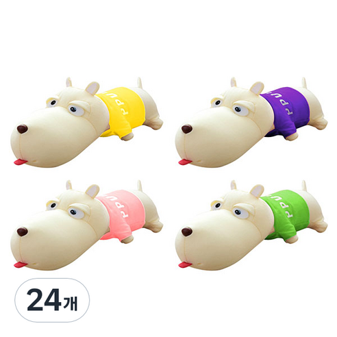 블럭마트 공기정화 습도조절 숯 먹은 강아지 차량용 탈취제 랜덤 발송, 1개입, 24개