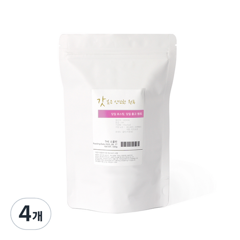 볶은원두 전문 로스팅 브라질 옐로우버본, 홀빈(분쇄안함), 500g, 4개