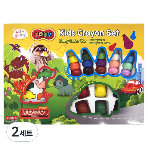 토루 키즈크레용 세트, 2세트