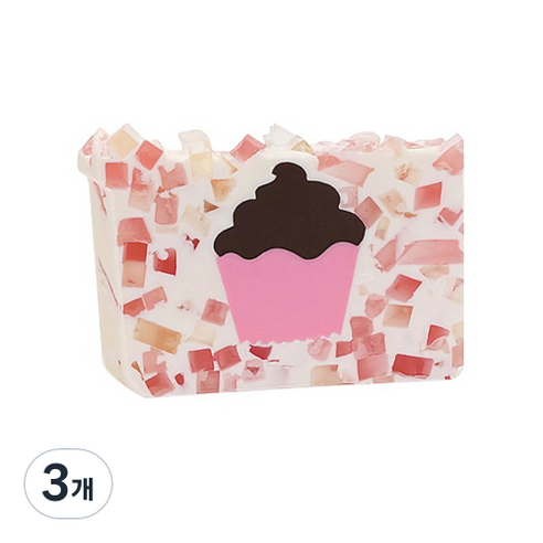 프라이멀엘리먼츠 바디솝 컵케이크, 165g, 3개
