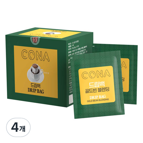 CONA 드립백 골드빈블렌딩, 8g, 4개, 10개입