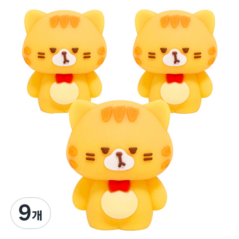 iiGEN 고양이 연필깎이, 노랑, 9개