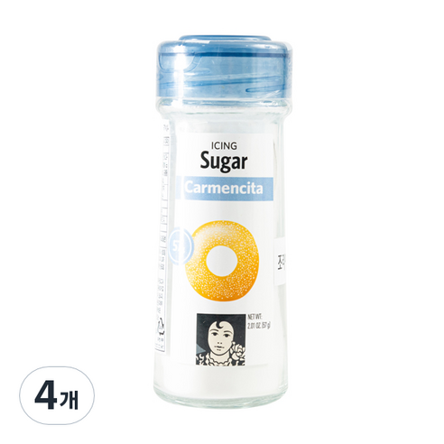 카르멘시타 베이킹용 아이싱슈가 파우더, 57g, 4개