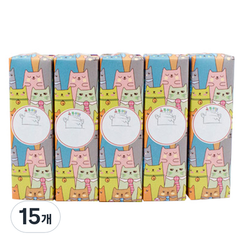 유치원 생일선물용 어린이치약 + 포장지 + 스티커 랜덤 발송, 90g, 15개