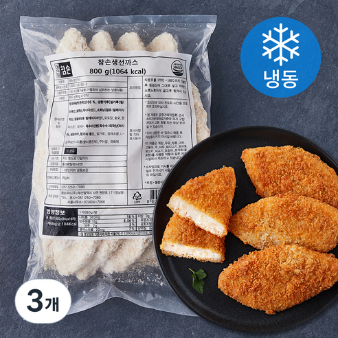 참손 생선까스 10개입 (냉동), 800g, 3개