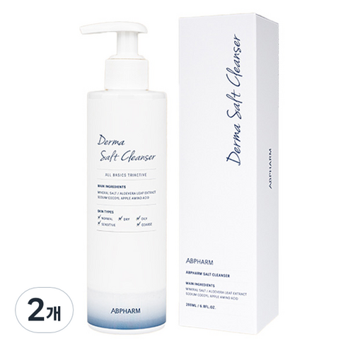 에이비팜 약산성 솔트 클렌저, 200ml, 2개
