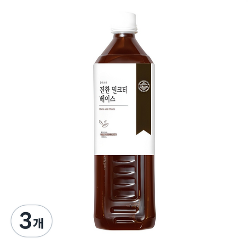 믈레즈나 진한 밀크티 베이스, 3개, 1L