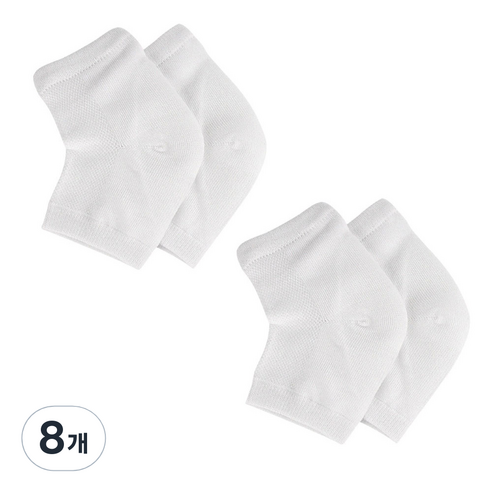 공감피크 풋케어 실리콘 뒷꿈치 패드 화이트, 1개입, 8개