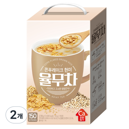 평중 콘푸레이크 현미 율무차, 18g, 150개입, 2개