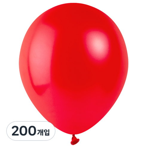 파티팡 풍선 라운드 30cm, 펄 레드, 200개입