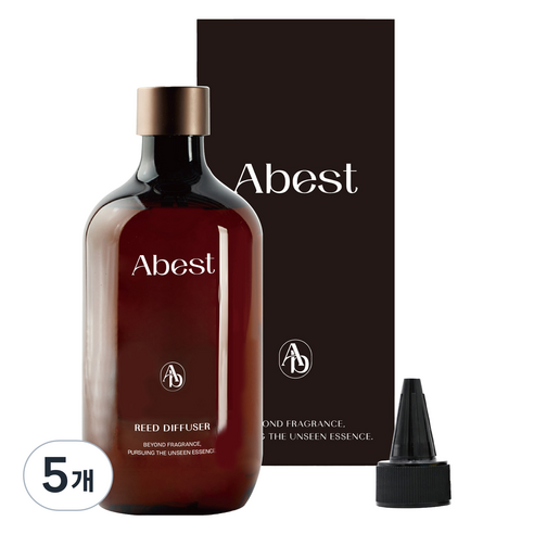 아베스트 대용량 디퓨저 리필액, 샌달우드, 500ml, 5개