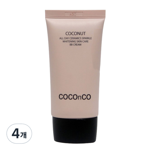 코코앤코 코코넛 래디언스 에센스 비비크림 SPF50+ PA+++ 50ml, 4개