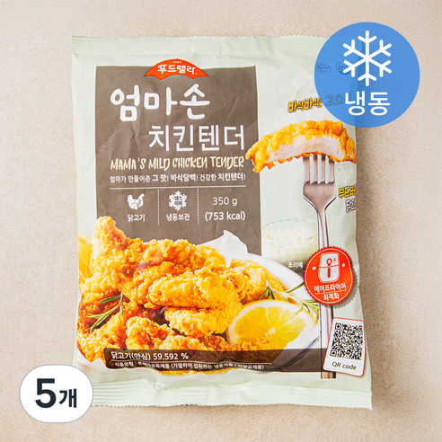 푸드렐라 엄마손 치킨텐더 (냉동), 350g, 5개