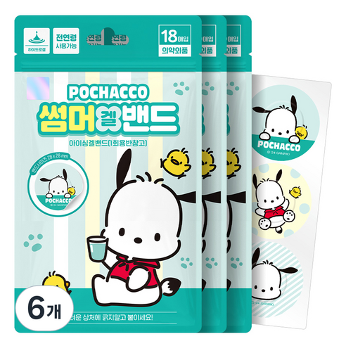 아텍스 포차코 썸머겔밴드, 18개입, 6개