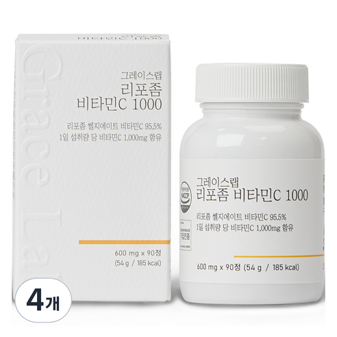 그레이스랩 리포좀 비타민C 1000 54g, 90정, 4개