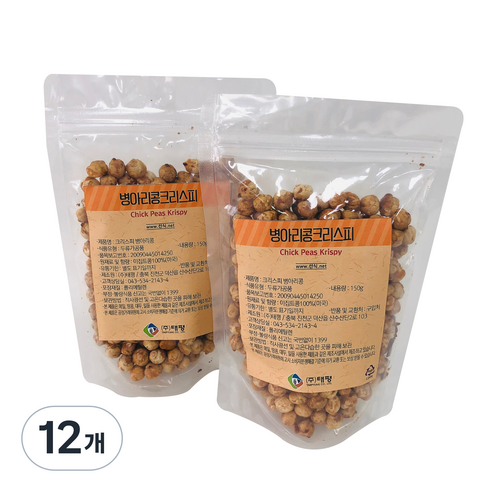 태평선식 병아리콩크리스피, 150g, 12개