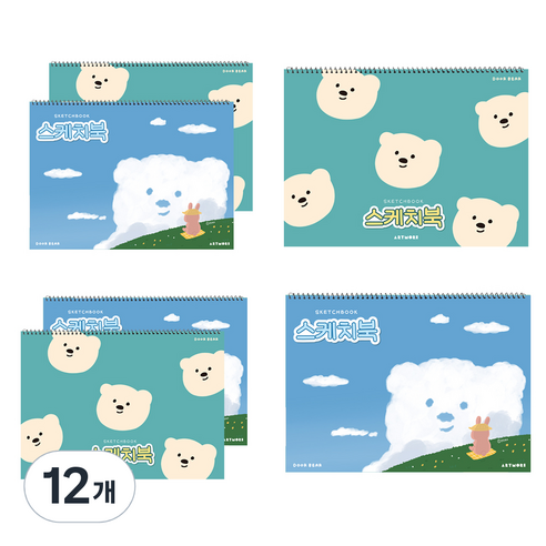 아트모아 뉴 스케치북, 345 x 248 mm, 25매, 12개
