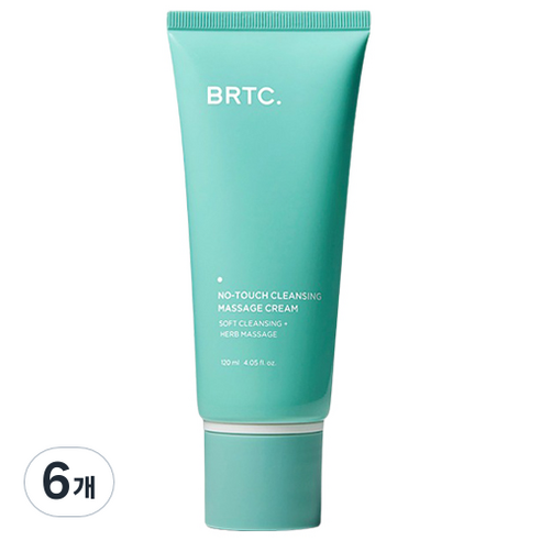 비알티씨 노터치 클렌징 마사지 크림, 6개, 120ml