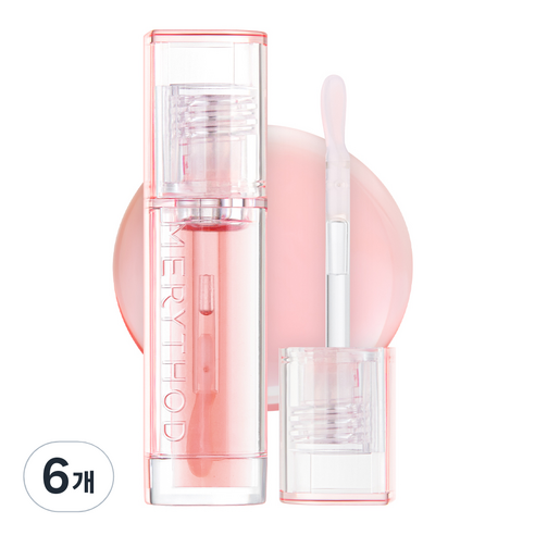 메리쏘드 블링츄 립 오일 3.5ml, 02 피치, 6개