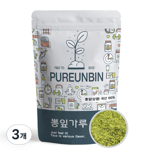뽕나무잎 가루 분말, 3개, 300g