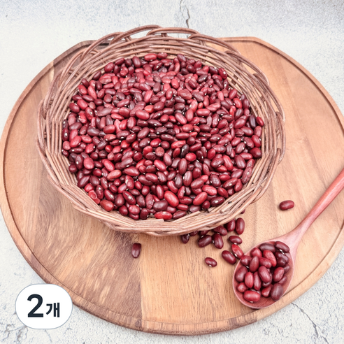 뜰안애 국내산 적강낭콩, 500g, 2개