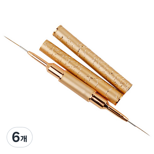 포켓형 듀얼 네일 브러쉬, KN-B3058, 6개