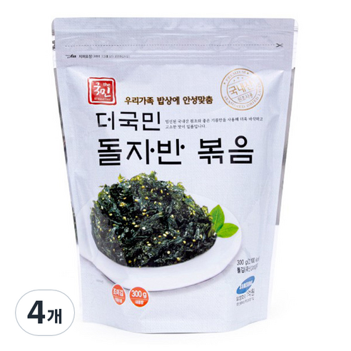 더국민 광천 돌자반 볶음, 300g, 4개