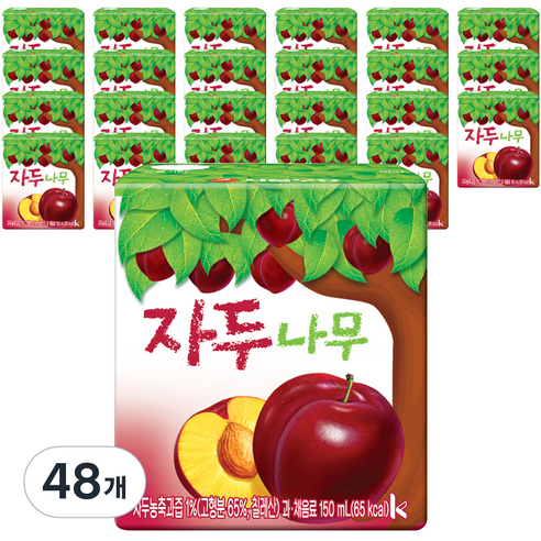 서울우유 자두나무 과일주스, 150ml, 48개