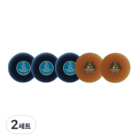 프로버블리 프리미엄 중성비누 5p 세트 550g 청대 3p + 한방미용 2p, 2세트