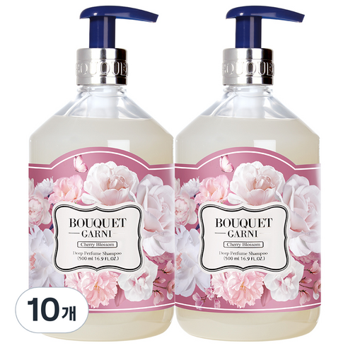 부케가르니 딥퍼퓸 샴푸 체리블라썸향, 500ml, 10개