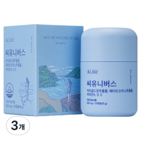 에이아이미 코오롱제약 씨유니버스 루테인아스타잔틴 15g, 3개, 30정