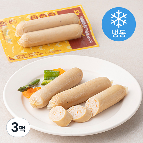 오쿡 더슬림한 닭가슴살 소시지 불갈비맛 (냉동), 100g, 3팩