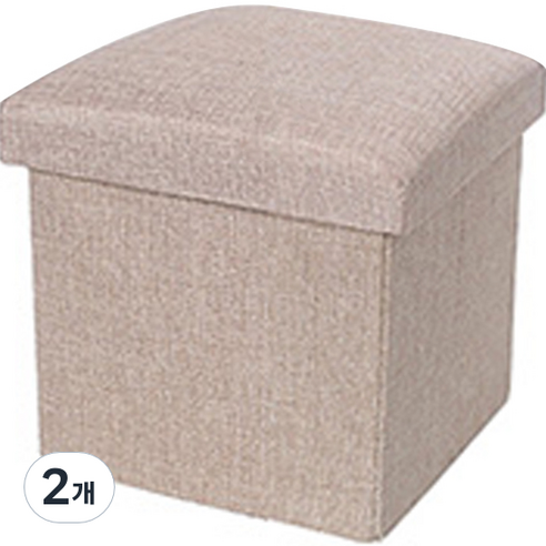 소니오 튼튼한 접이식 스토리지 리빙박스 25 x 25 x 25 cm, 11 라이트 커피, 2개