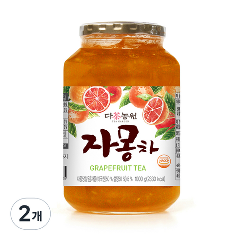 다농원 자몽차, 1kg, 1개입, 2개