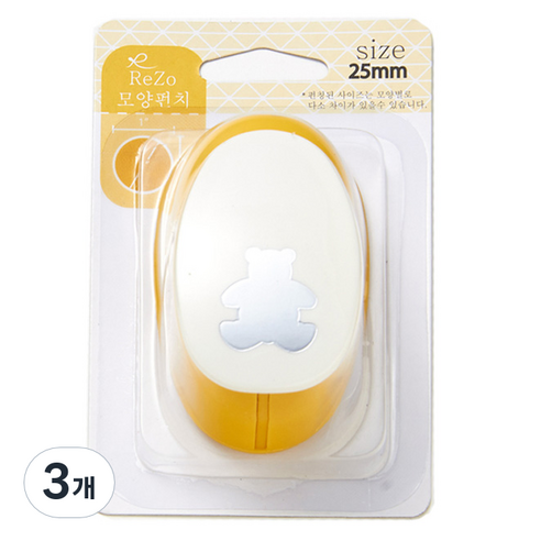 포코스 모양펀치 R-25, 곰, 3개