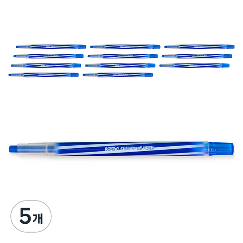 동아 샤프식 색연필 38 파랑 12p, 1색, 5개